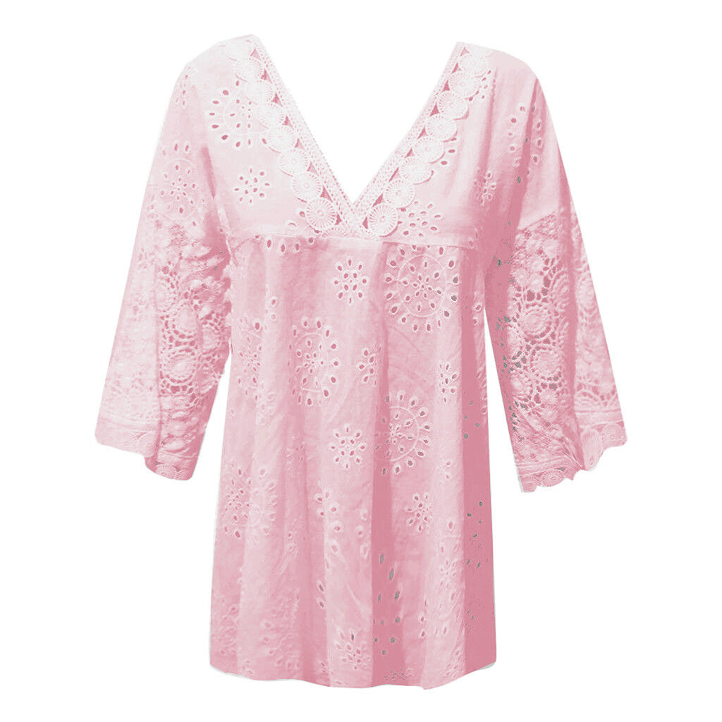 Blouse CLIRÈNE – Broderie Aérienne