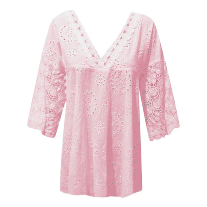 Blouse CLIRÈNE – Broderie Aérienne