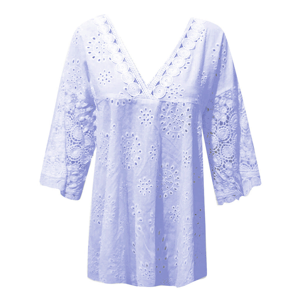 Blouse CLIRÈNE – Broderie Aérienne