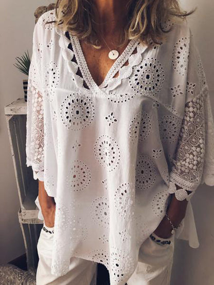 Blouse CLIRÈNE – Broderie Aérienne