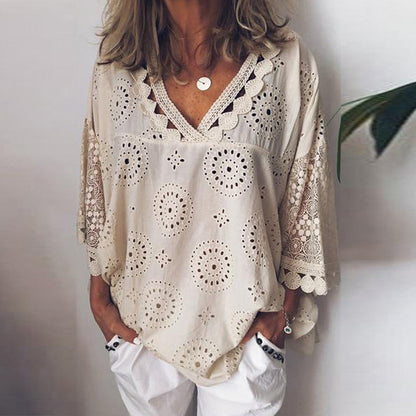 Blouse CLIRÈNE – Broderie Aérienne