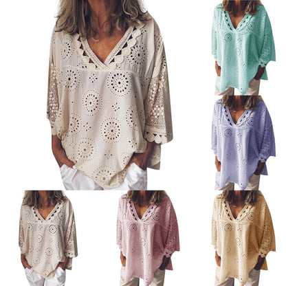 Blouse CLIRÈNE – Broderie Aérienne